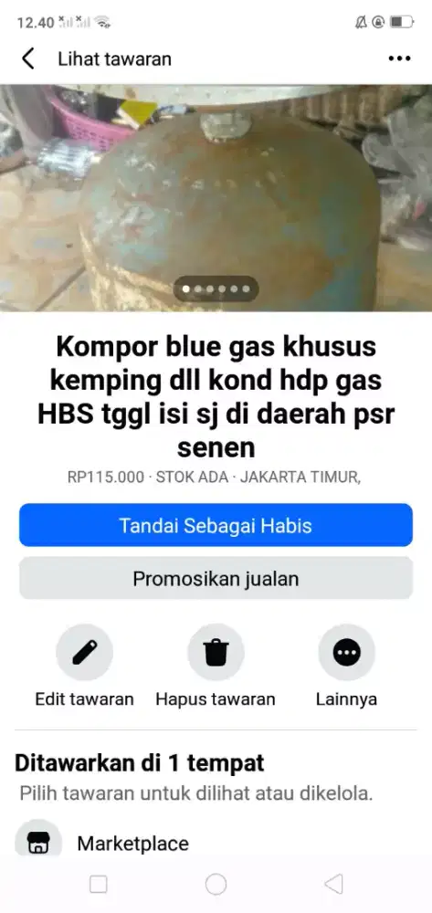 Kompor gas kemping serba guna kond normal se lg ada cpt murah sj deh