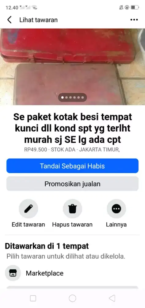 Se paket kotak besi serba guna kond spt yg terlht mgkn perlu murah sj