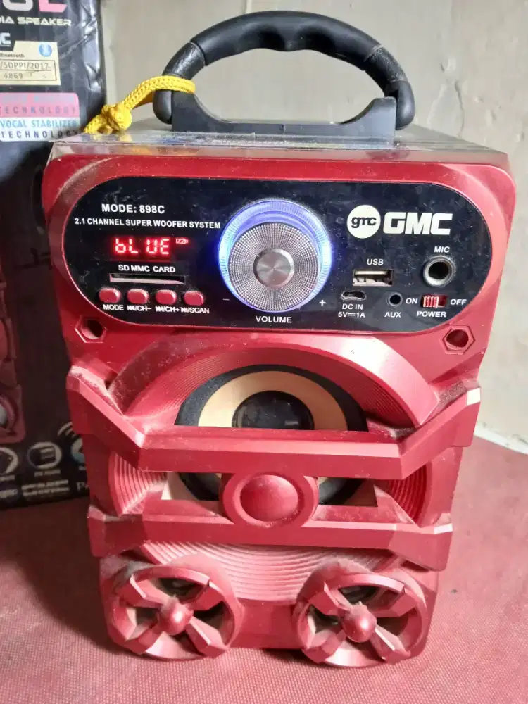 SPEAKER GMC Karaoke Bluethoot Extra bass