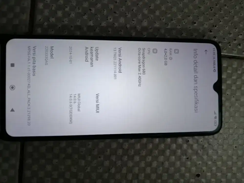 Redmi 10c ram 4+2 128GB