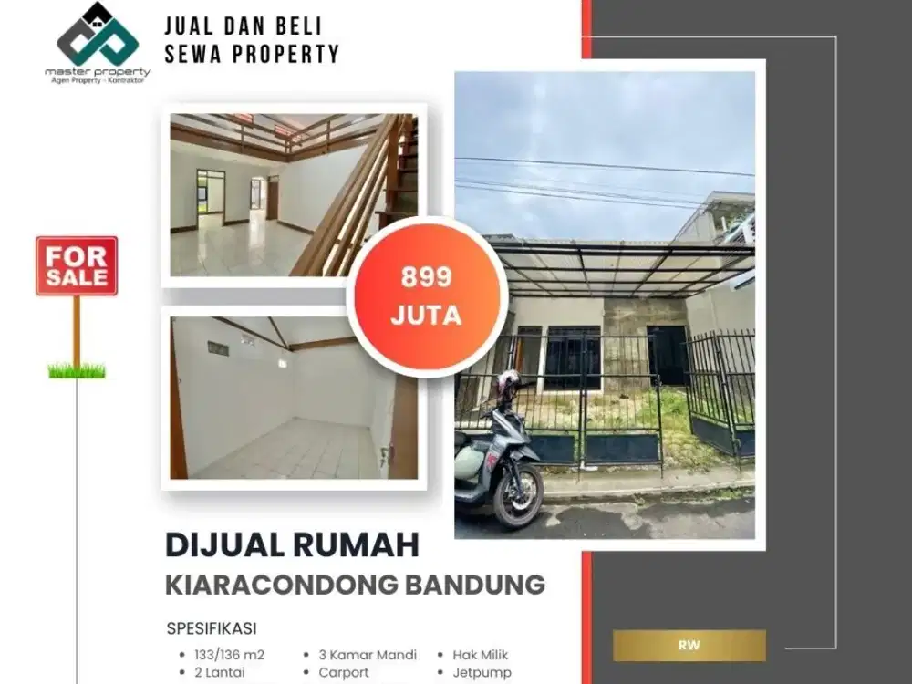 Jual cepat rumah termurah 800 jutaan di Kiaracondong Kota Bandung