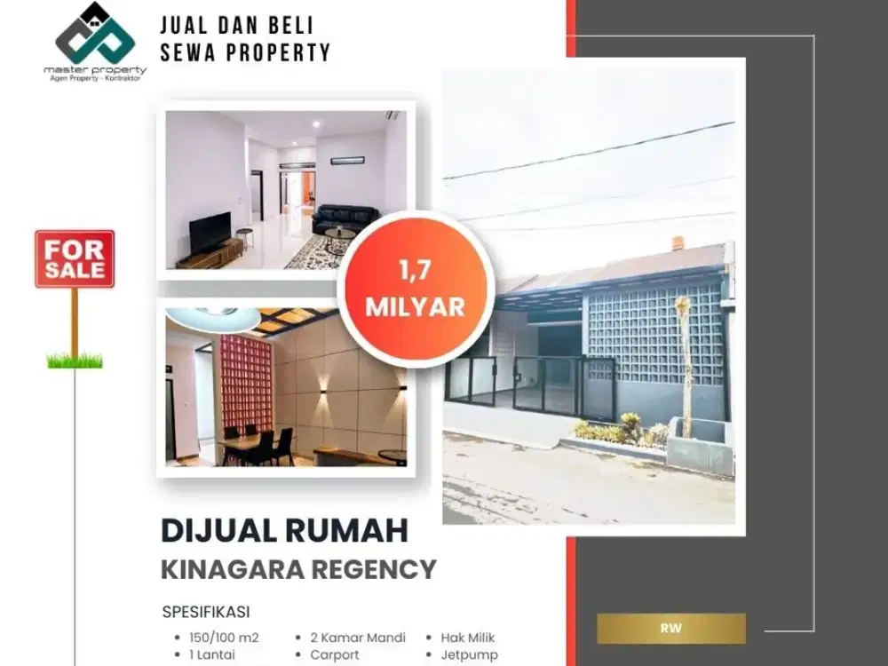 Rumah nyaman terawat siap huni di Kinagara Regency Bojongsoang Bandung