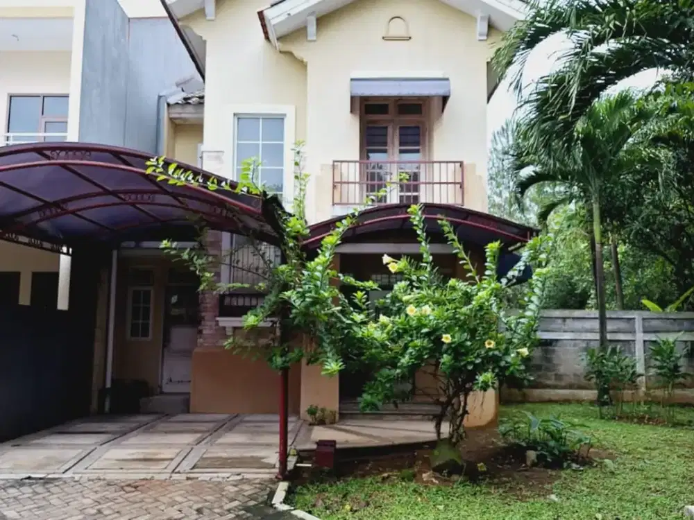 Rumah siap huni dengan halaman yang luas,hunian asri & nyaman,cluster terdepan di Sentul City,SHM