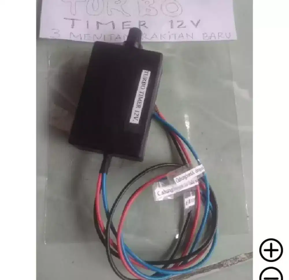Turbo timer 12v 3 kabel tiga menitan rakitan