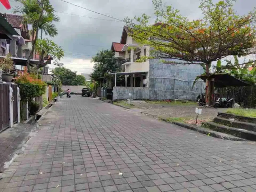 Tanah elit 250m2 lebar 16mtr one gate security dkt bali kiddy school