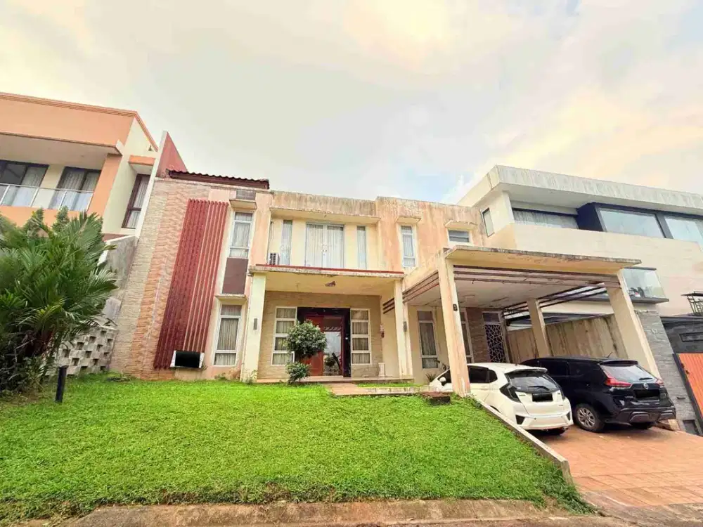Rumah minimalis modern lingkungan asri dan view pegunungan di Sentul City Bogor