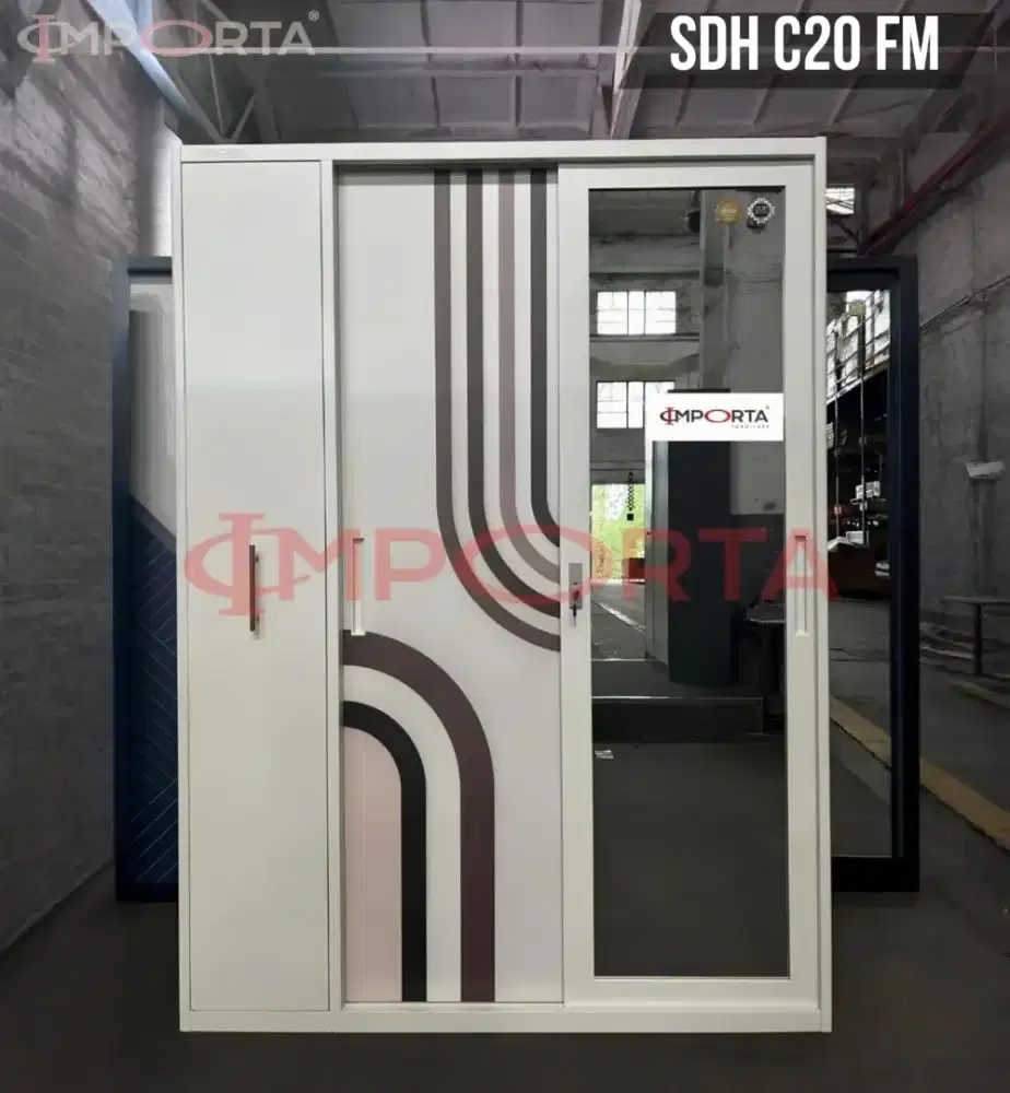 Lemari Pakaian + Hijab Besi IMPORTA