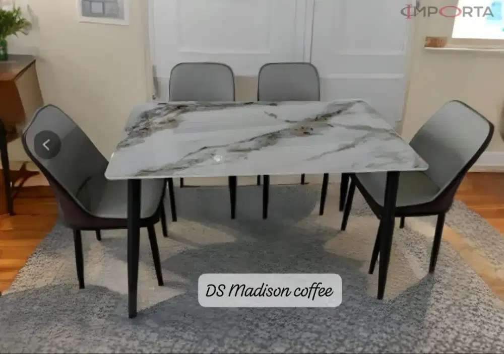 Meja + Kursi Makan Marmer IMPORTA DS Madison