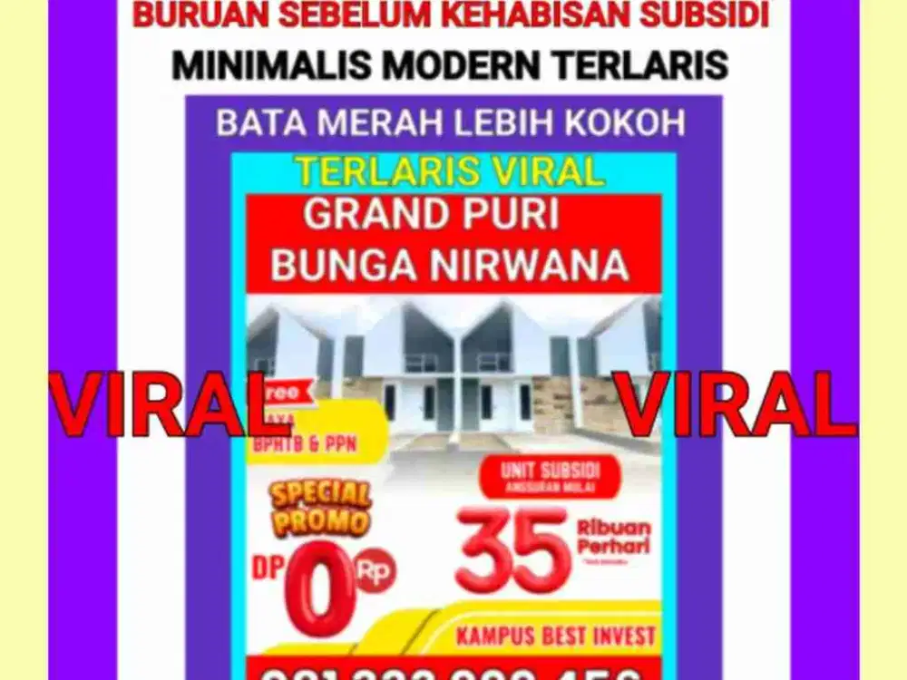 Perumahan Jember Subsidi Kampus Terlaris Viral