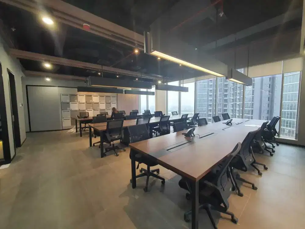 Sewa Office Gold Coast PIK luas 164m full furnish sea view BAGUS