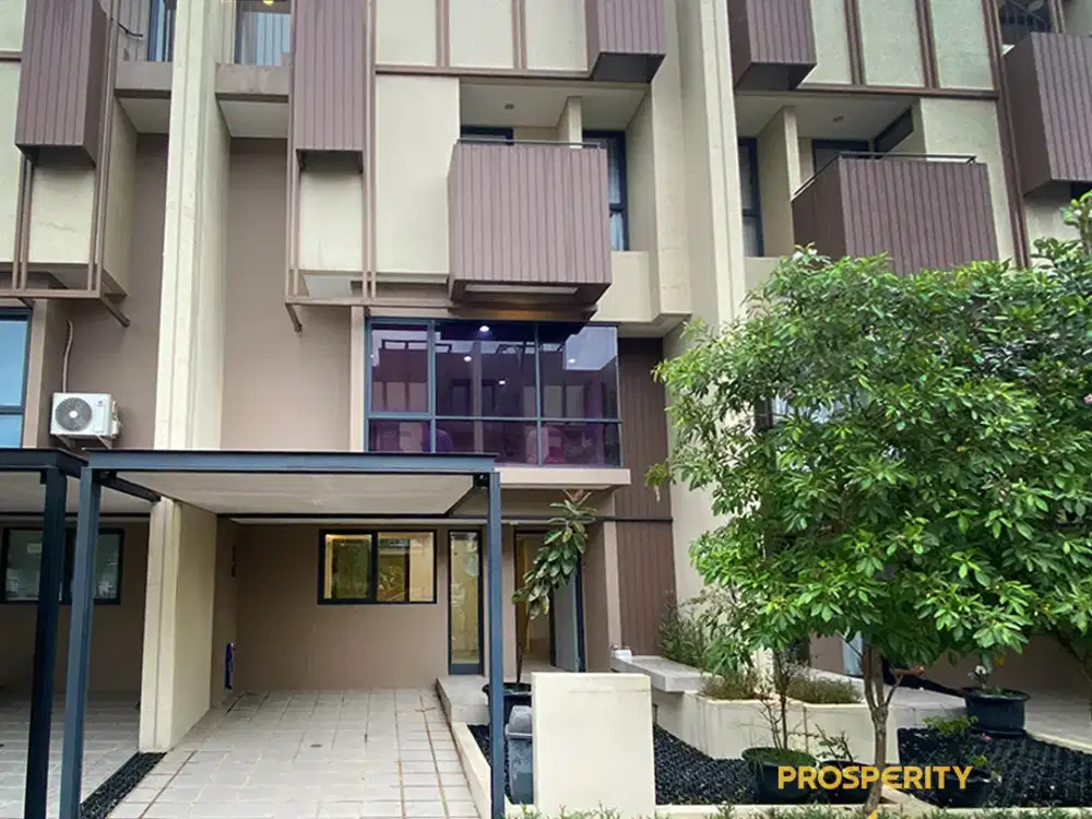Termurah Rumah Minimalis 3,5 Lantai Full Furnished di Cluster Impresahaus Kawasan Tabebuya by Sinarmas Land BSD City Tangerang