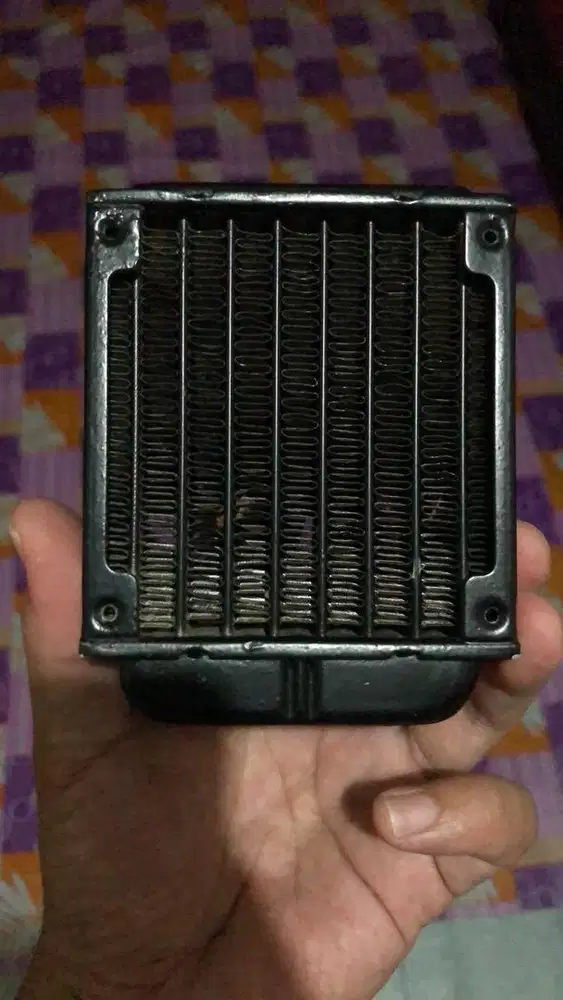 Radiator water cooling cpu 8x8 cm + fan kipasnya