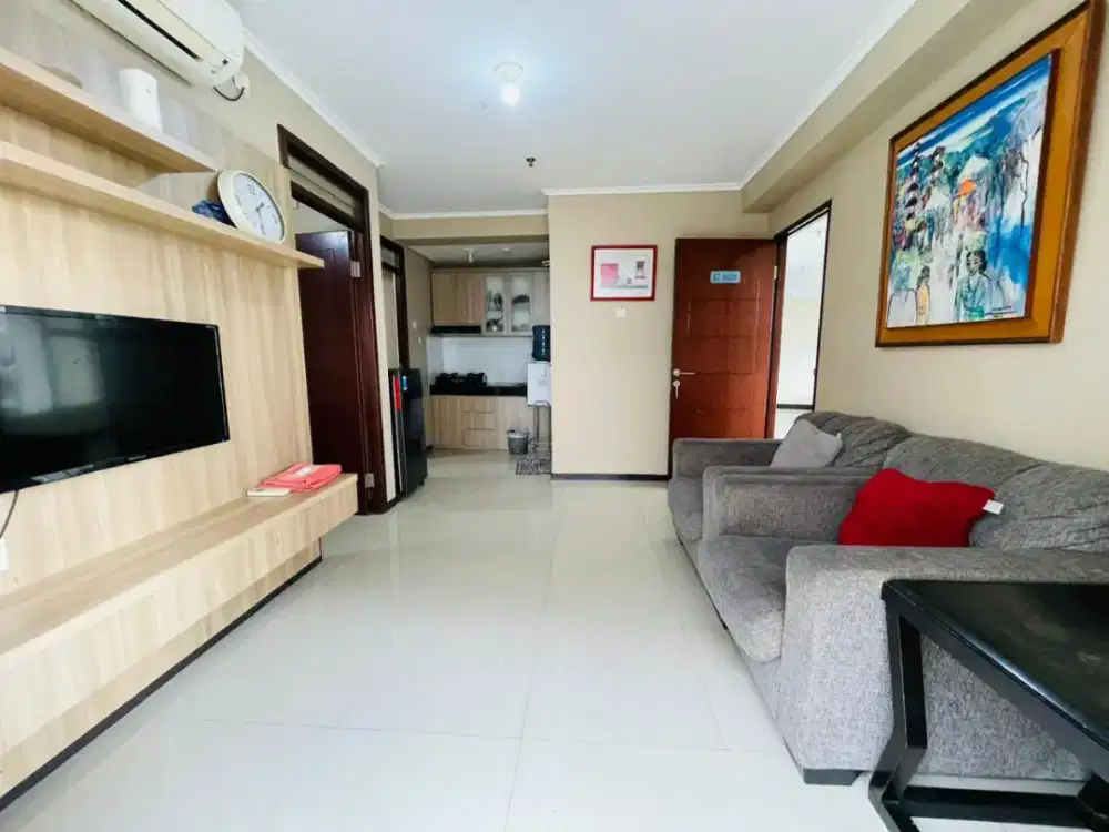 Jual Unit Gateway Pastuer Bandung 2 Kamar Furnish View Kolam Lagoon