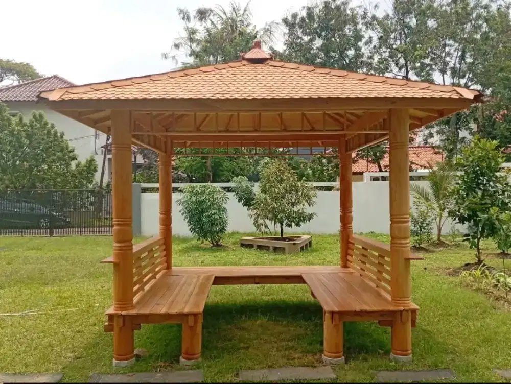 Gazebo kursi ukuran 3mx3m