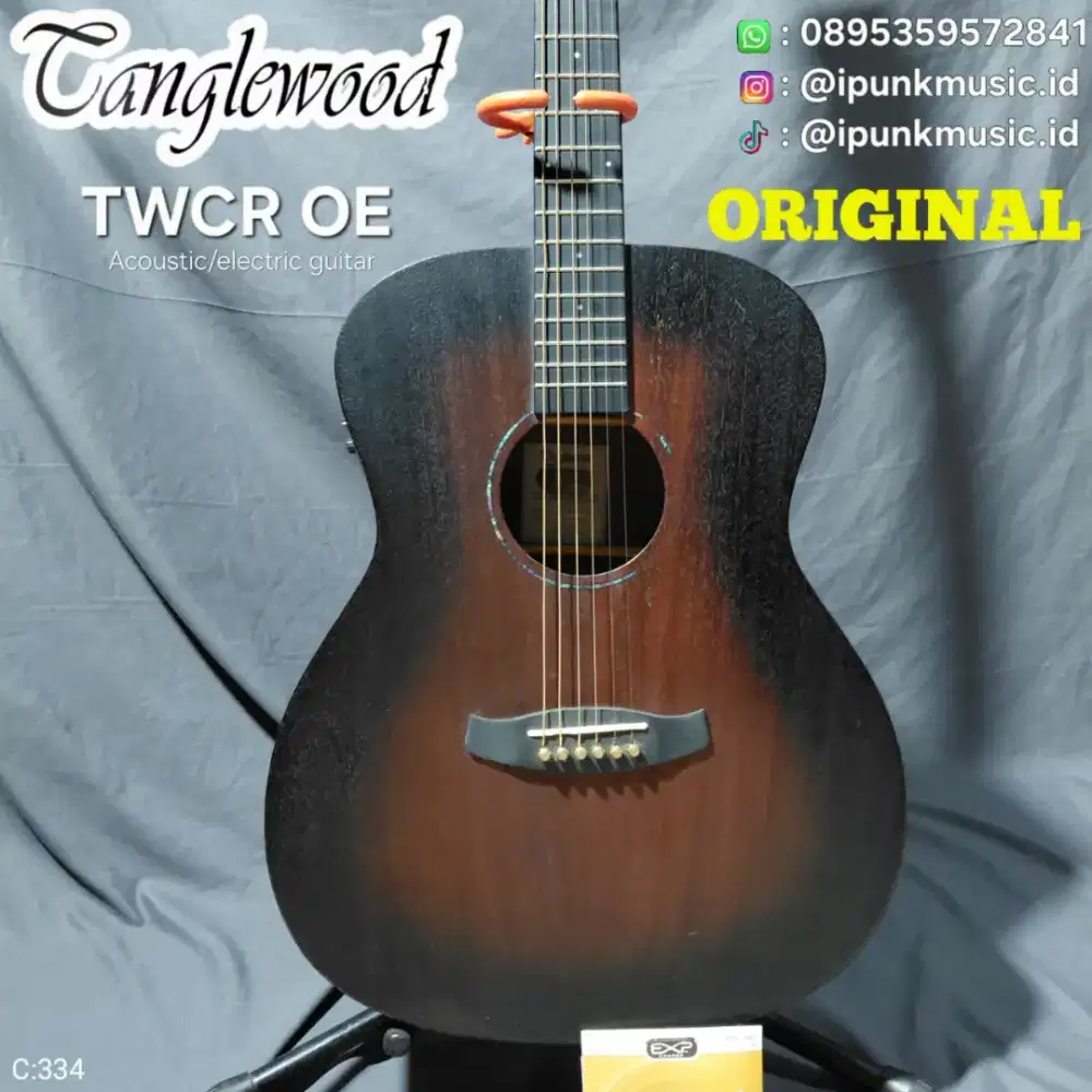 Tanglewood TWCR OE Original Gitar Akustik Elektrik All Mahogany string