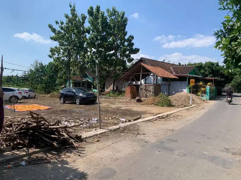 Tanah di jejeran dekat sate pak Pong bantul siap bangun rumah