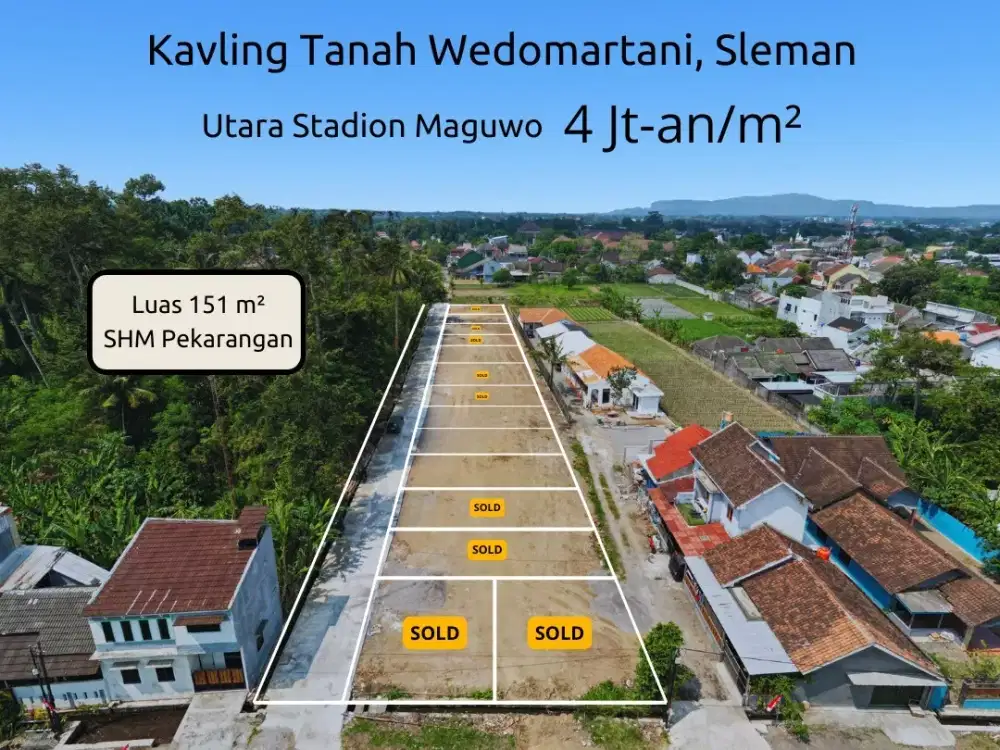 Tanah Maguwoharjo Sleman dekat kampus AMIKOM dan UPN