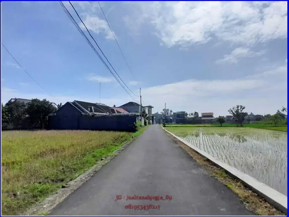 Tanah dekat Exit toll Mlati cocok Investasi di Nogotirto jambon