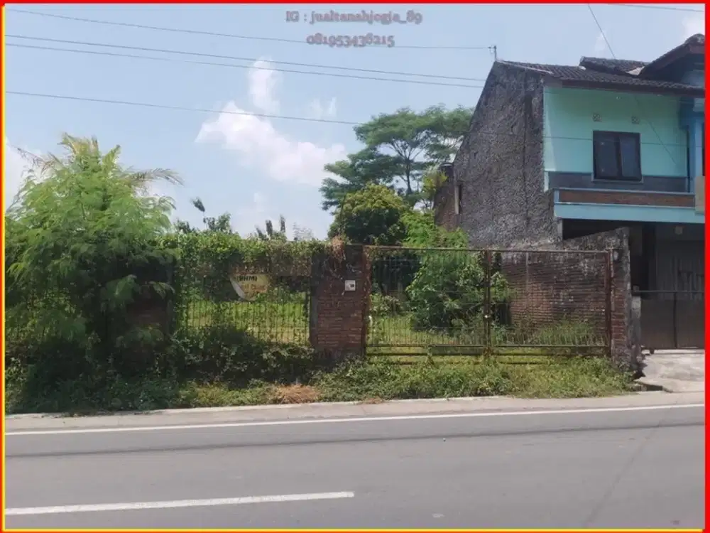 Terbaik tanah tepi jl LPMP Kalasan dijual cepat pas Investasi