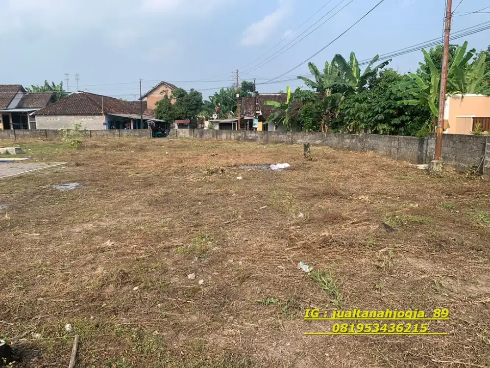 Jual Murah tanah dekat exit toll Mlati ,SHM P 3 jutaan akses mobil