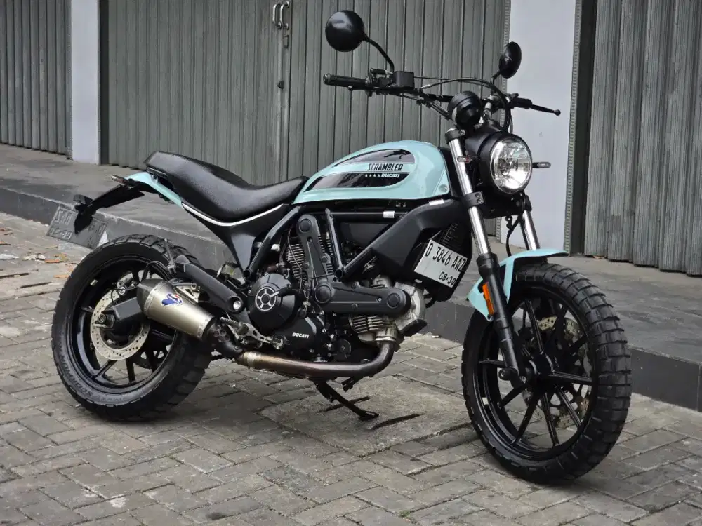 Moge Naked Ducati Scrambler 400 th 2017 Pmk Odo 17rb Modif Like New