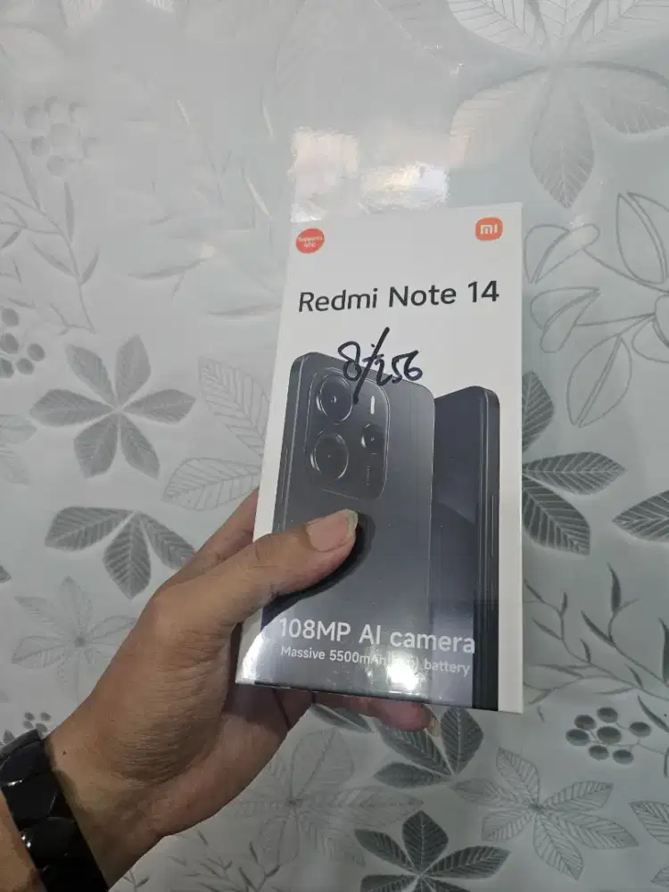 Redmi note 14 ram 8/256 new baru