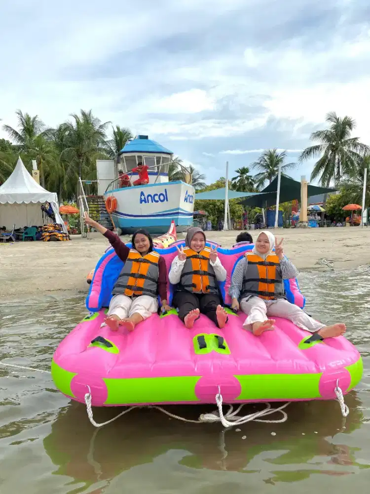 Wahana Permainan Air Laut Perahu Karet Ben Wegen Kapasitas 6 Orang