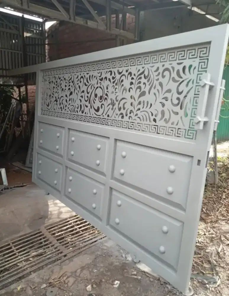 Pagar kating laser dan pagar plat