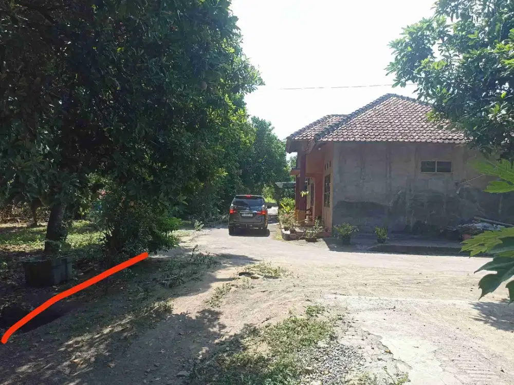 Dijual tanah murah LT209m strategis  di tegaltirto Berbah