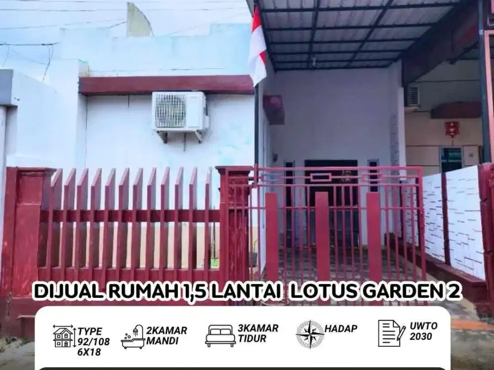 Dijual Rumah Lotus Garden Batam Center