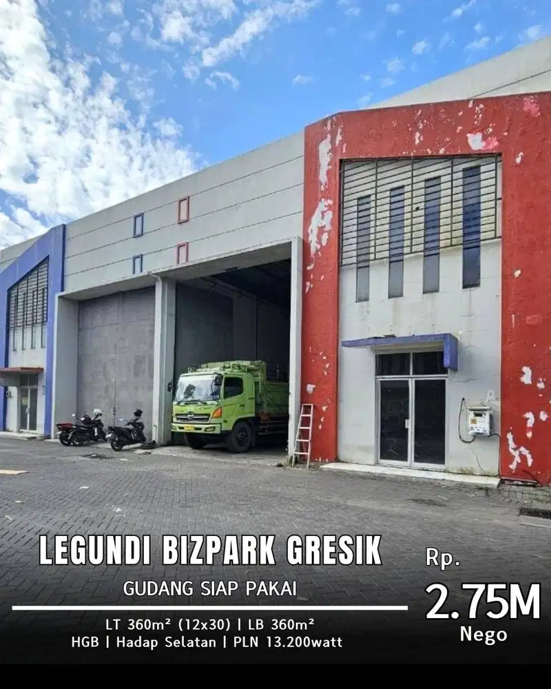 DI JUAL GUDANG DI LEGUNDI BIZPARK GRESIK