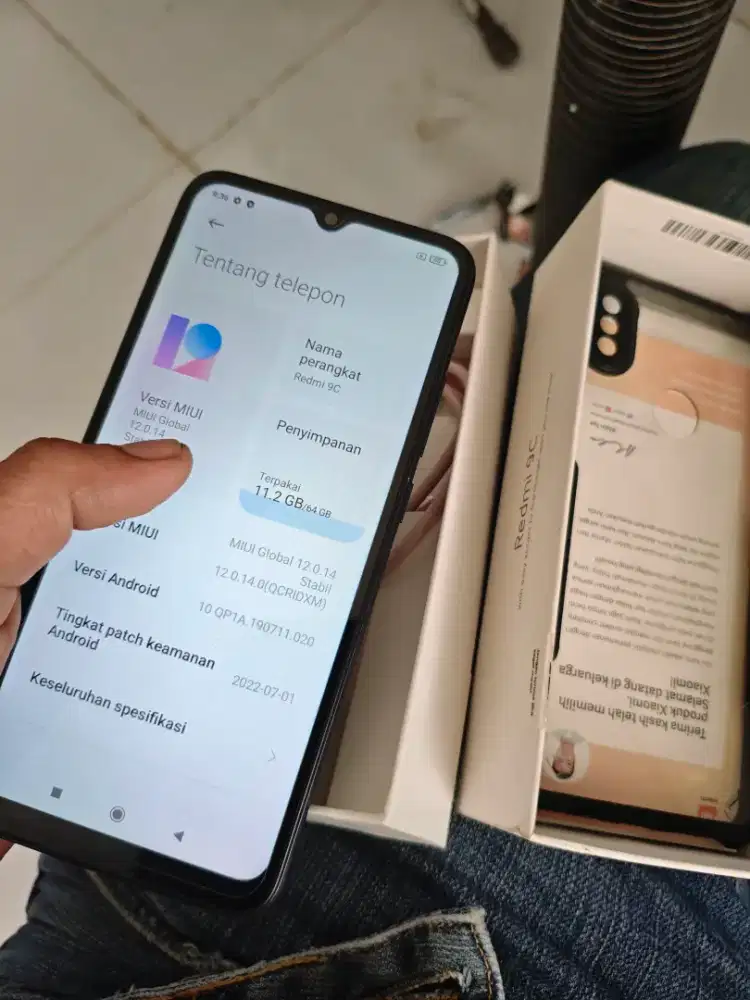 Xiaomi redmi 9c 4/64 lengkap ori