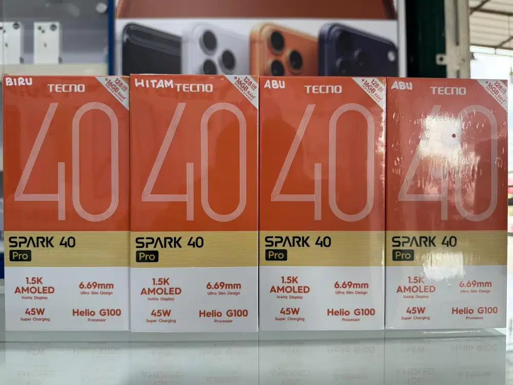Baru…Tecno Spark 40 Pro Ram 16GB (8+8) Memori 128GB