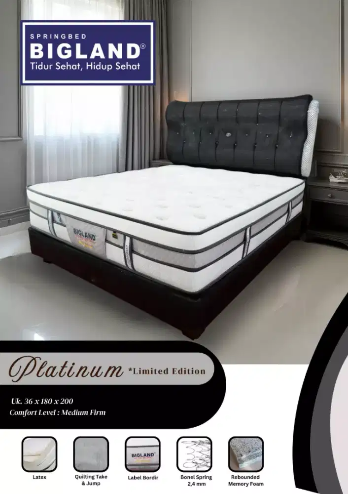 SPRINGBED BIGLAND PLATINUM LIMITED EDITION