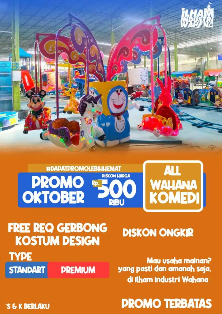 PROMO wahana odong komedi putar safari gantung
