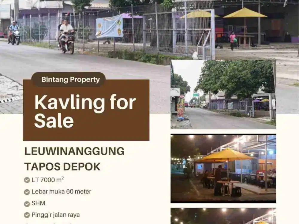 DIJUAL TANAH DI JL. RAYA LUWINANGGUNG CIMANGGIS TAPOS DEPOK DEKAT TOL CIBUBUR