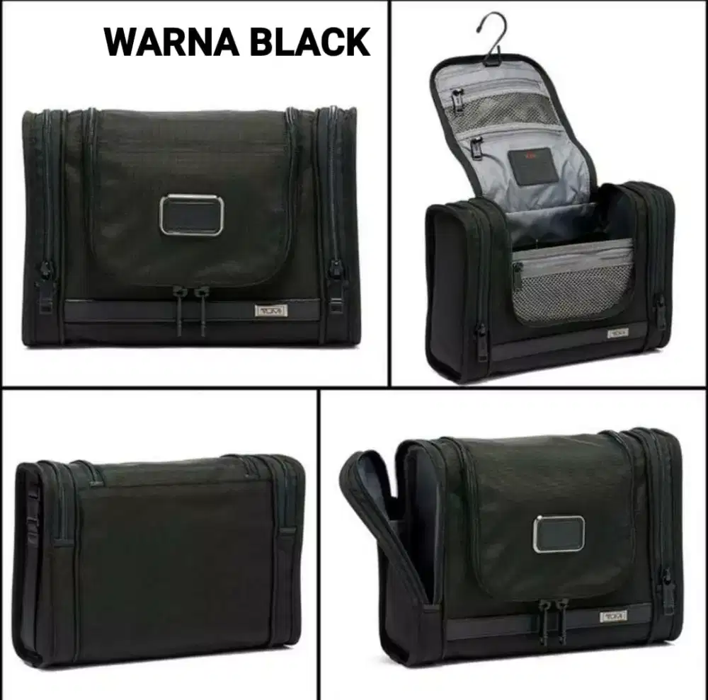 Tas Tumi Alpha 3 Hanging Travel Kit Organizer Hitam