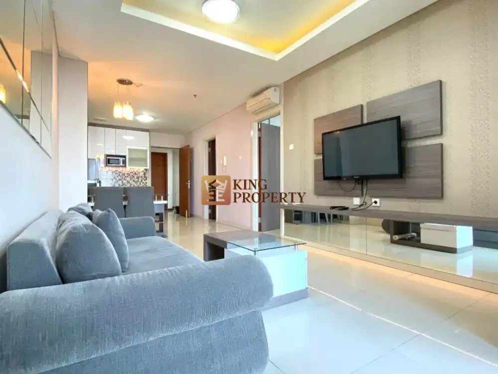 Interior Furnished View Laut 2BR 77m2 Siap Huni Green Bay Pluit
