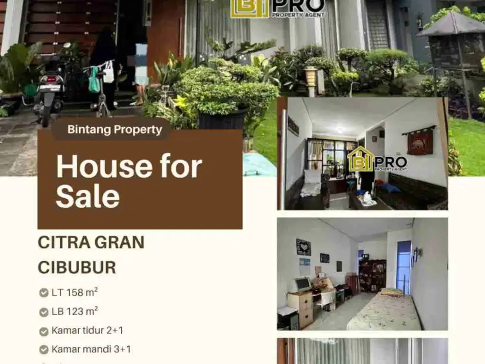 DIJUAL RUMAH DI CITRA GRAN CIBUBUR DEKAT TOL JATIKARYA MASIH MURAH TURUN HARGA!