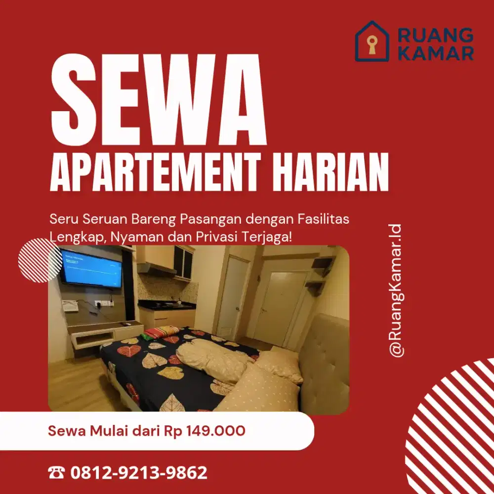 Sewa apartement harian/ transit bassura city termurah