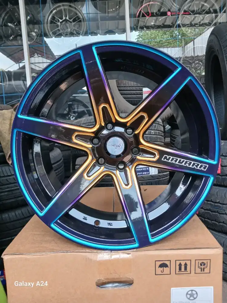 Velg samlong rainbow ring 18x9,5 pcd 6x114,3 ET 25 Nissan terra navara