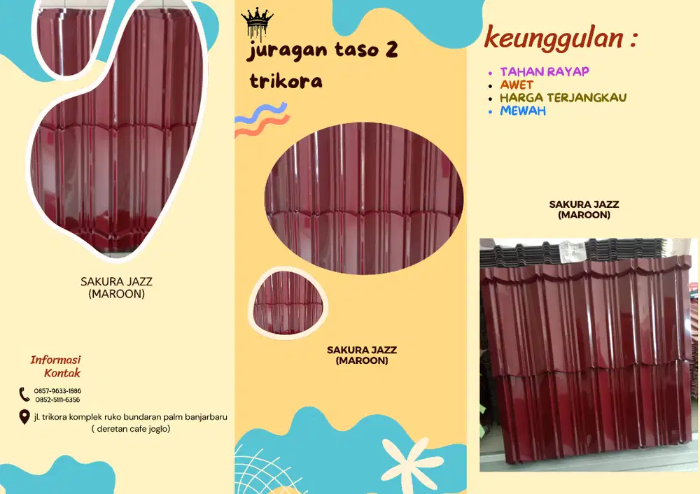 sakura jazz (maroon)