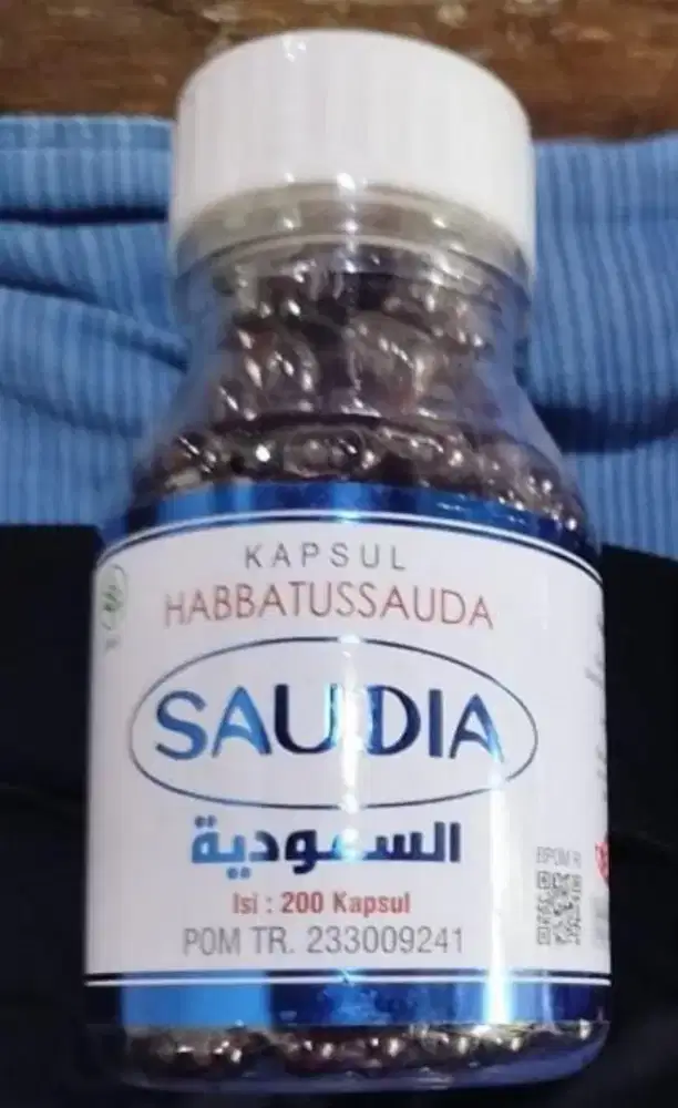 Habatus sauda kapsul berisi minyak