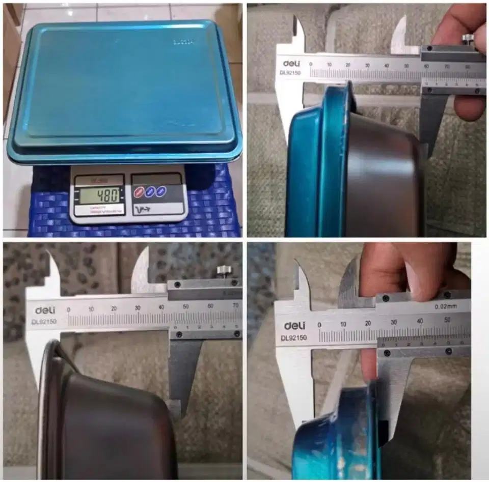 Food Tray sekat 5 Sus 304 Tinggi 6cm Stainless