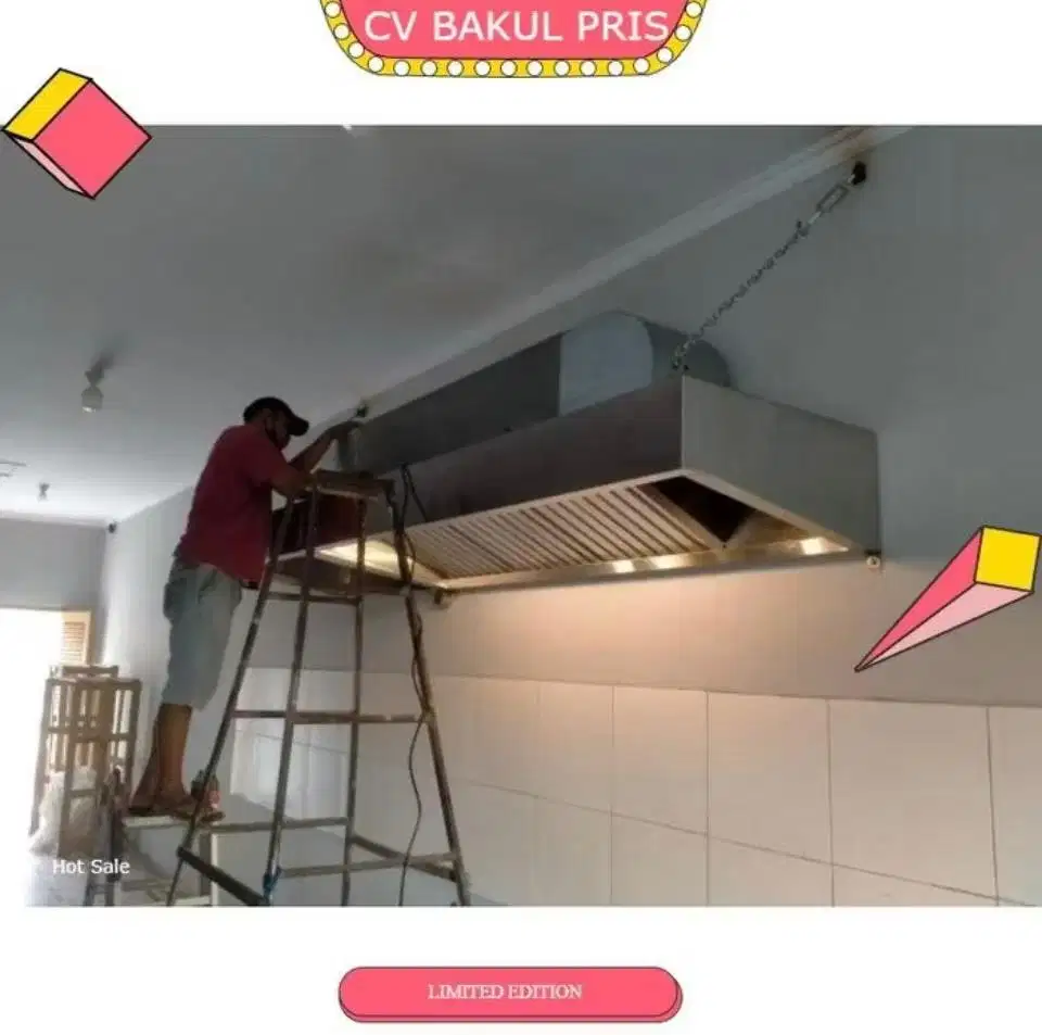 Exhaust Wall Hood Cooker Hood Cerobong Asap Dapur
