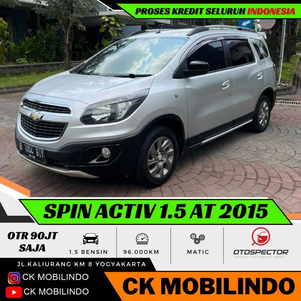 (Dp15jt) Chevrolet Spin Activ Matic 2015 ORISINIL Kredit Murah