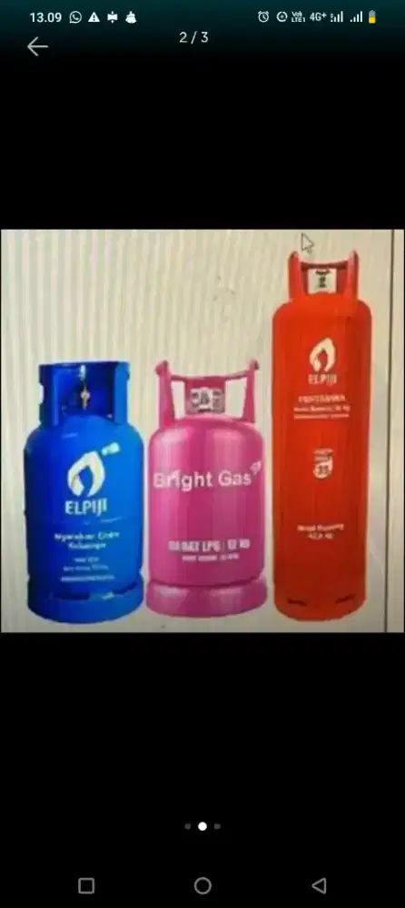 Gas LPG Murah 12 kg (pink) dan 50 kg (merah)