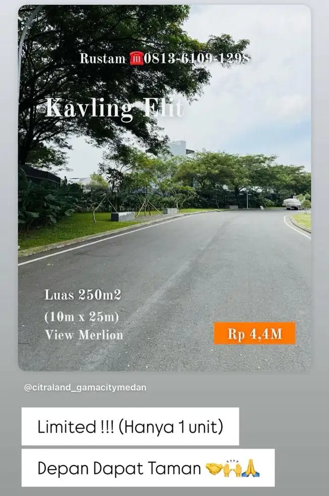 Kavling citraland gama city medan