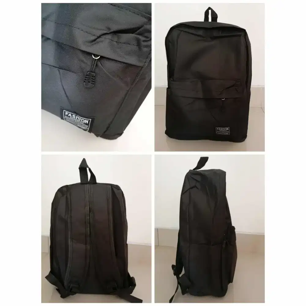 Tas Ransel Fashion Hitam