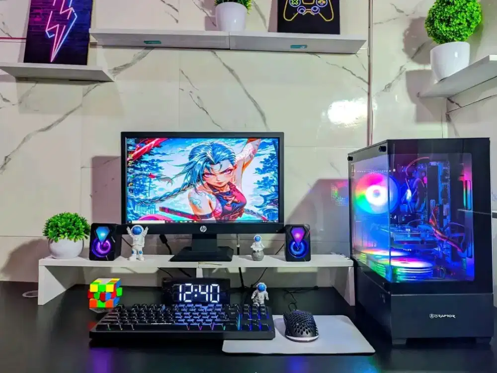 Pc gaming editing i7 3770/Ram 16Gb/Ssd 256Gb fullset tinggal pakai